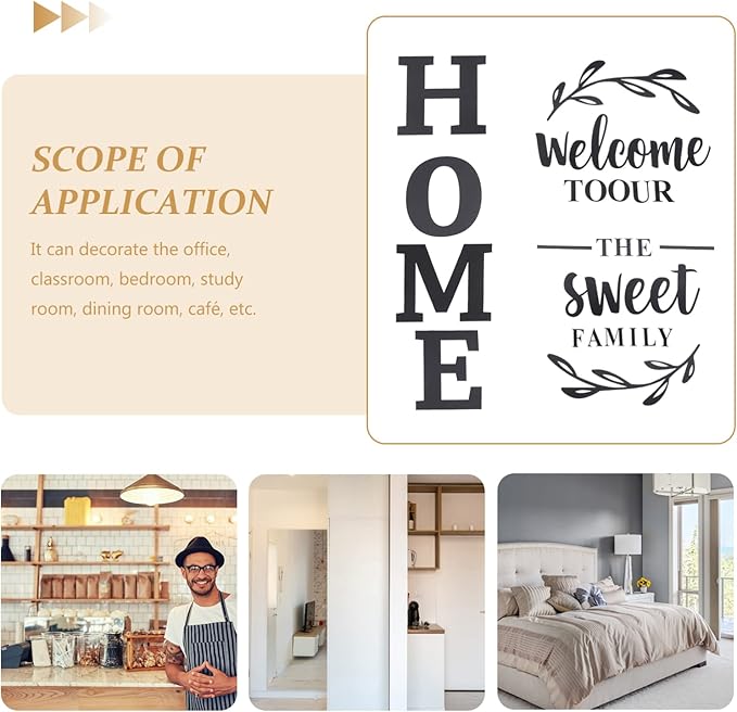 3D Welcome to Our Home Wall Art – 15 and 46 Inch