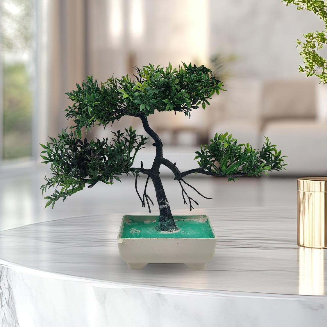 Pack Of 3 Bonsai Trees-Green-Yellow-Orange