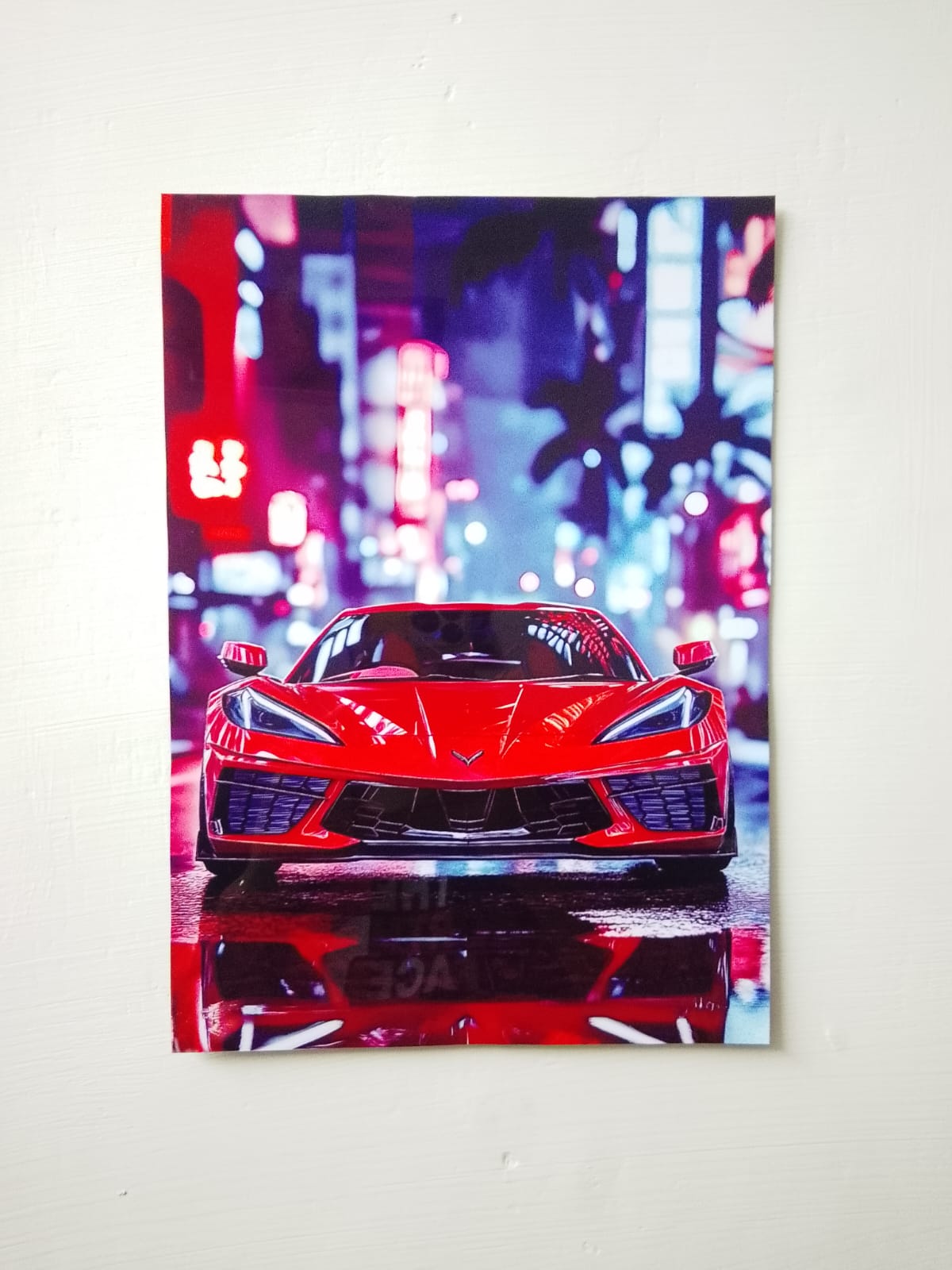 Metal Wall art, Car design metal printed wall decor