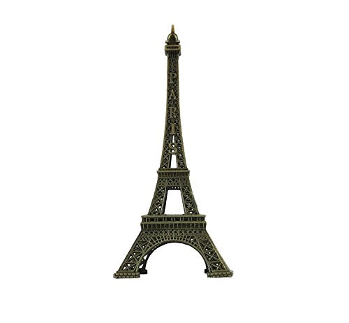 7-inch Eiffel Tower Statue Decor – Bronze Alloy Metal