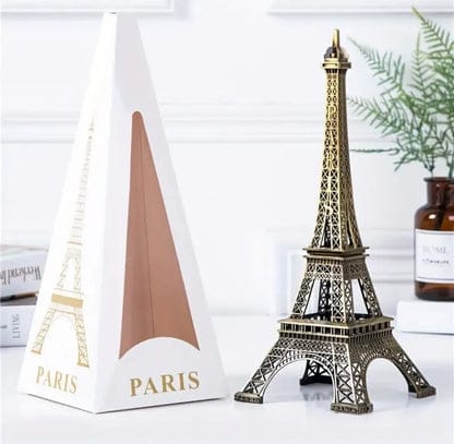 7-inch Eiffel Tower Statue Decor – Bronze Alloy Metal