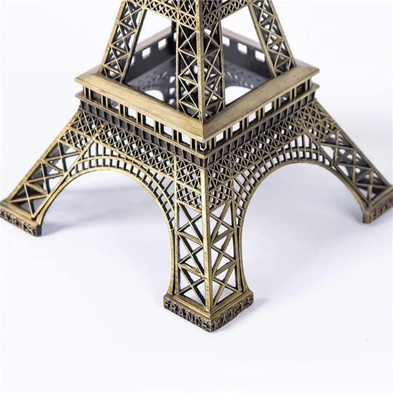 7-inch Eiffel Tower Statue Decor – Bronze Alloy Metal