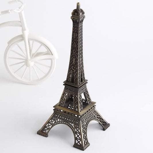 7-inch Eiffel Tower Statue Decor – Bronze Alloy Metal
