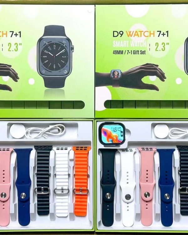 D9 Ultra Series 9 Smartwatch – 7 Straps