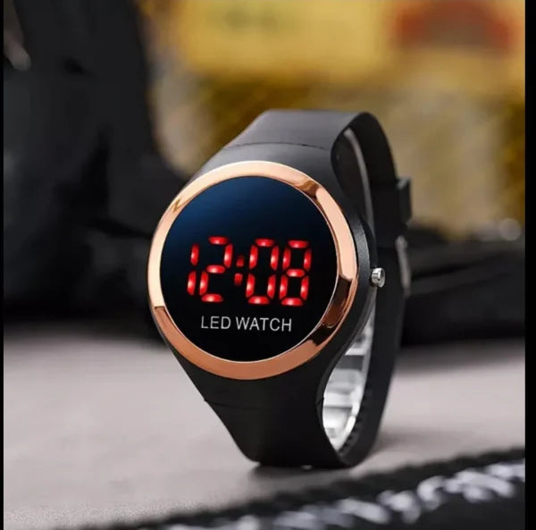 Digital Led Smart Round Shape colourful ring Watch