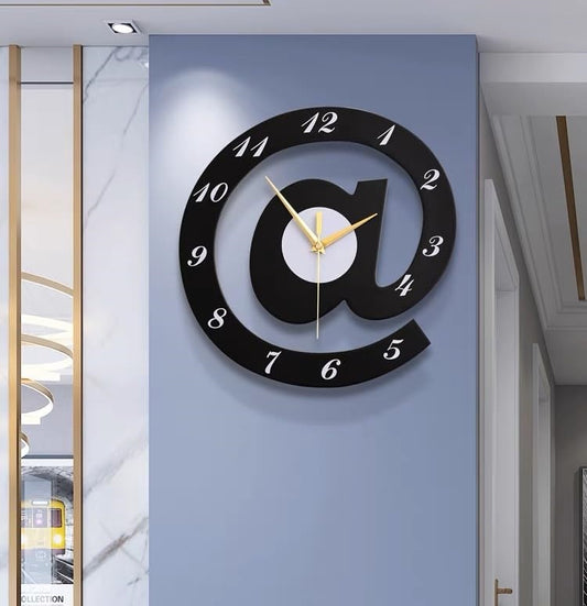 The Sign (@)3D Wooden wall clock