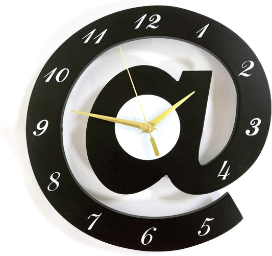 The Sign (@)3D Wooden wall clock