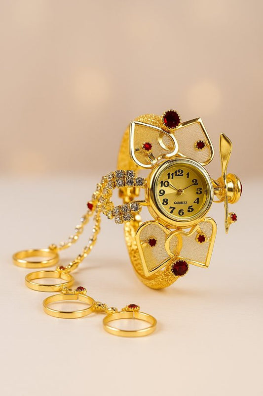 Stainless Steel Female Watch with Unique Design