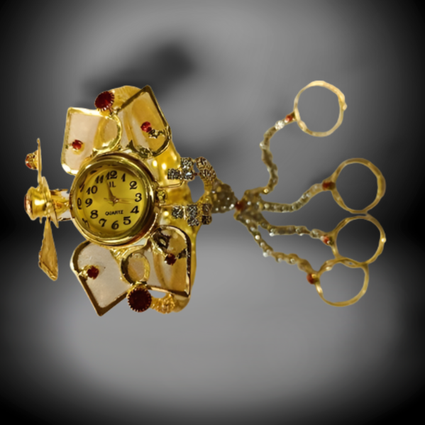 Stainless Steel Female Watch with Unique Design