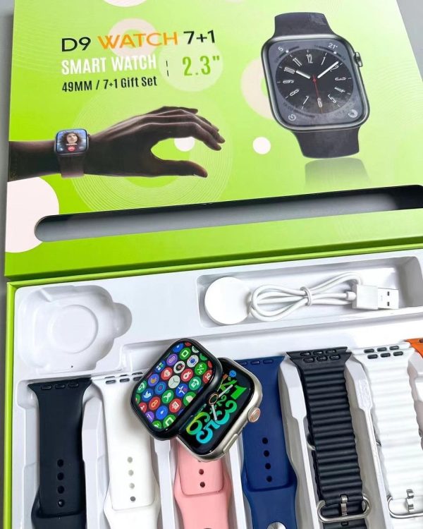 D9 Ultra Series 9 Smartwatch – 7 Straps