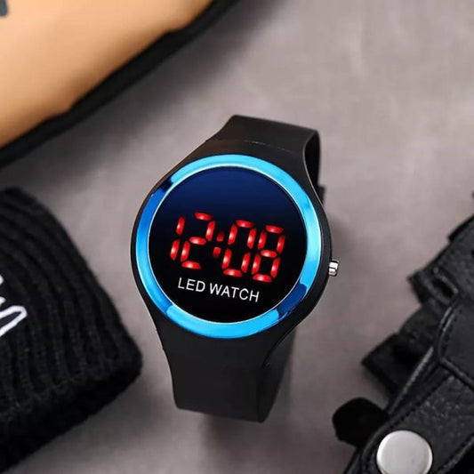 Digital Led Smart Round Shape colourful ring Watch
