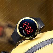 Digital Led Smart Round Shape colourful ring Watch