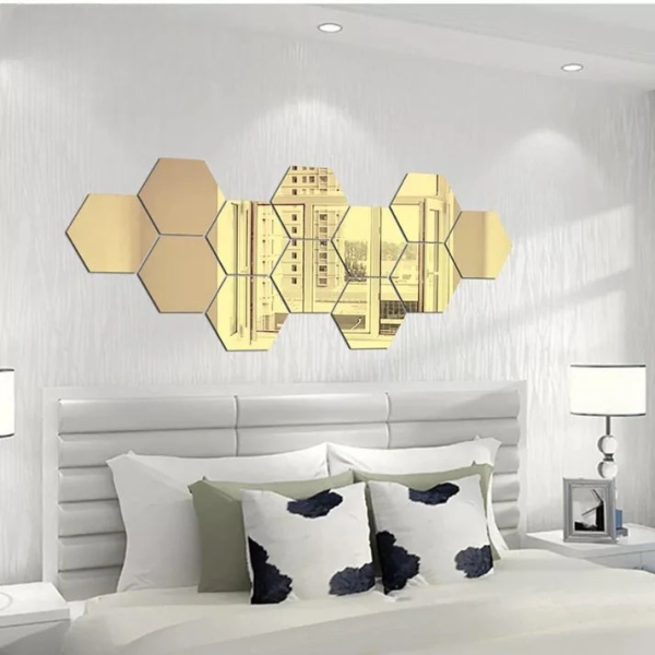 3d Acrylic Hexagonal Mirror-surface and Geometric Diy Art