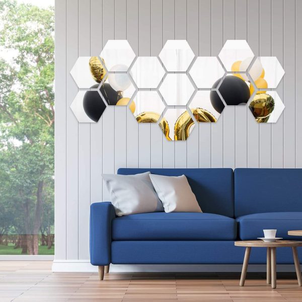 3d Acrylic Hexagonal Mirror-surface and Geometric Diy Art