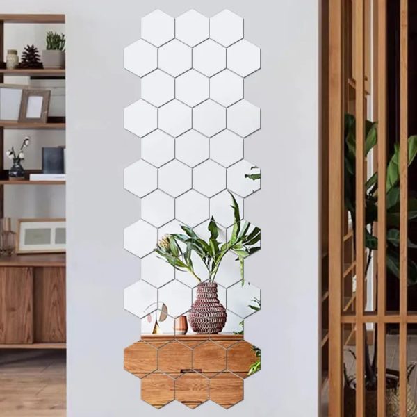3d Acrylic Hexagonal Mirror-surface and Geometric Diy Art
