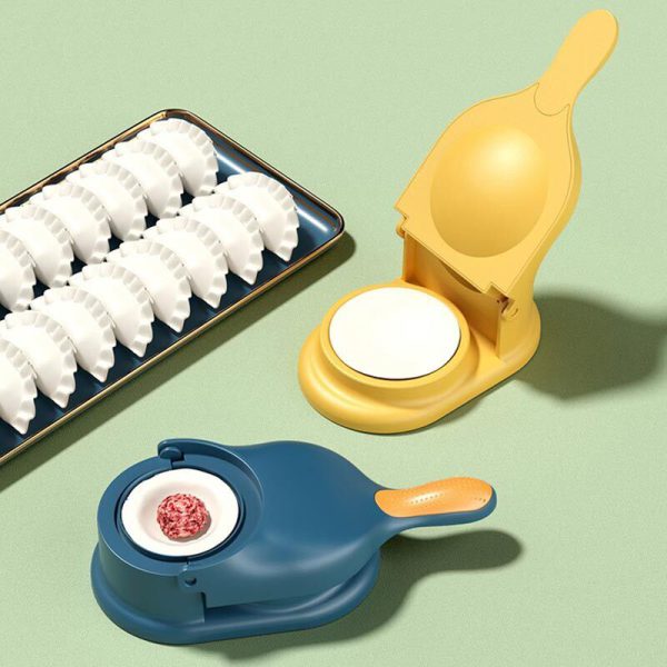 1 Dumpling Maker & 10 Pcs Of Serving Plate Set