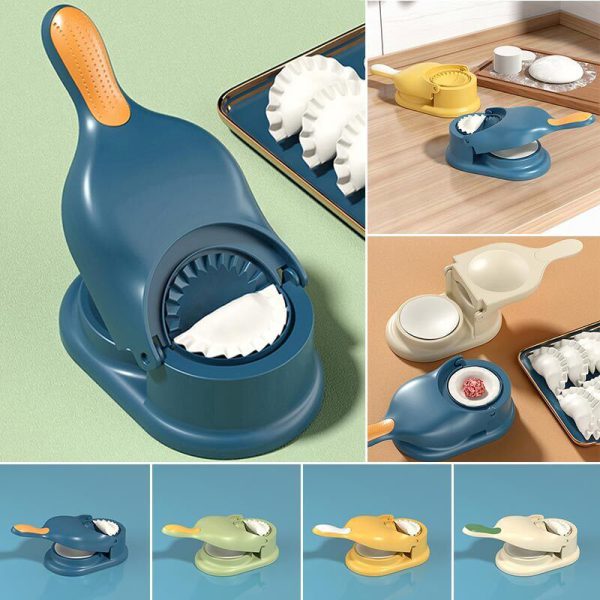 1 Dumpling Maker & 10 Pcs Of Serving Plate Set