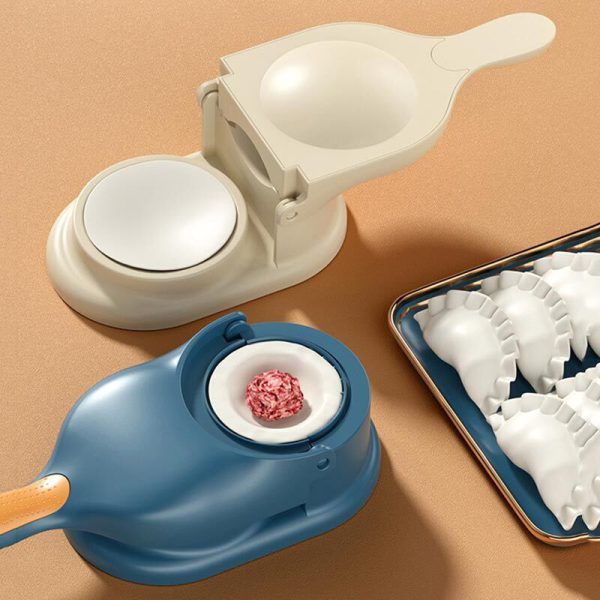 1 Dumpling Maker & 10 Pcs Of Serving Plate Set