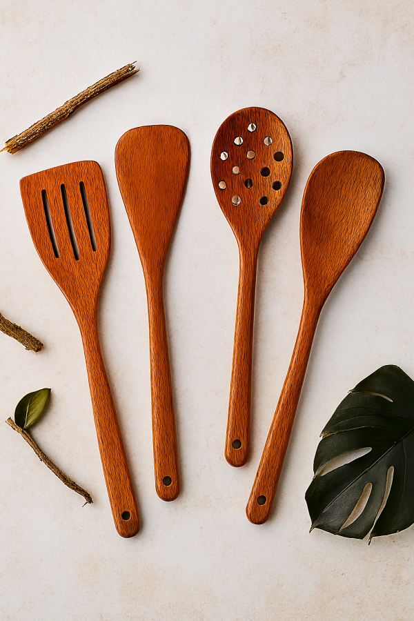 4-Piece Wooden Spoon Set