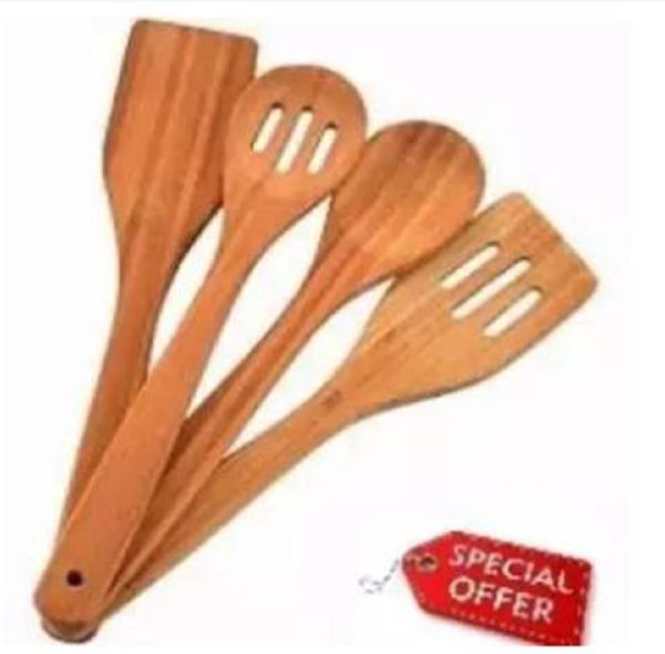 4-Piece Wooden Spoon Set