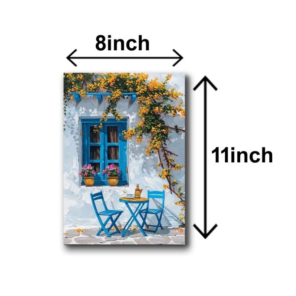 Set Of 5 Italian Vintage Homes Art Sticky Phototile Frames
