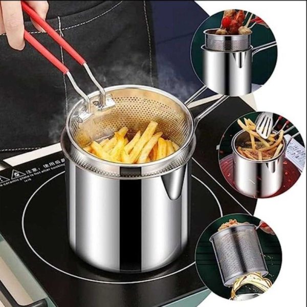 Deep Fryer Pot with Strainer