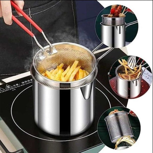 Deep Fryer Pot with Strainer