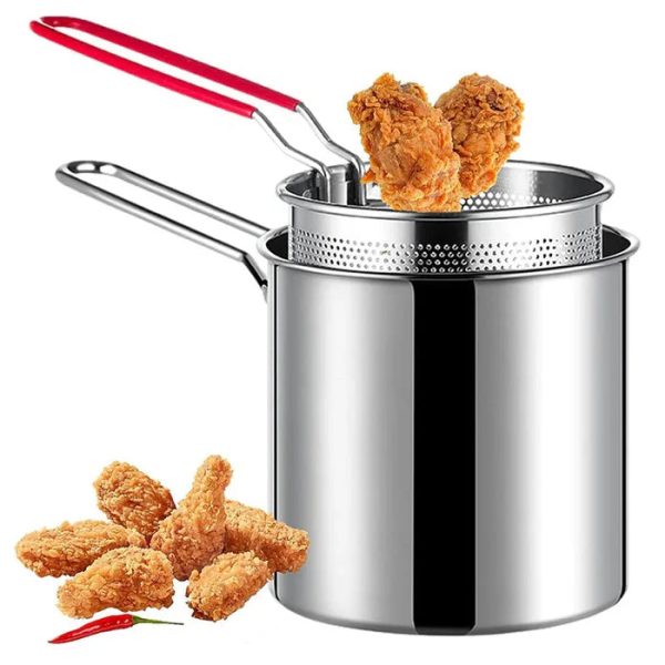 Deep Fryer Pot with Strainer