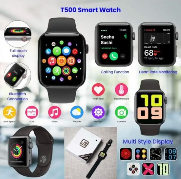 T500 Smartwatch – Fitness & Heart Rate Tracker