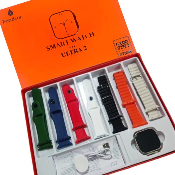 Ultra 2 Smartwatch – 2.1″ HD Display with multiple straps