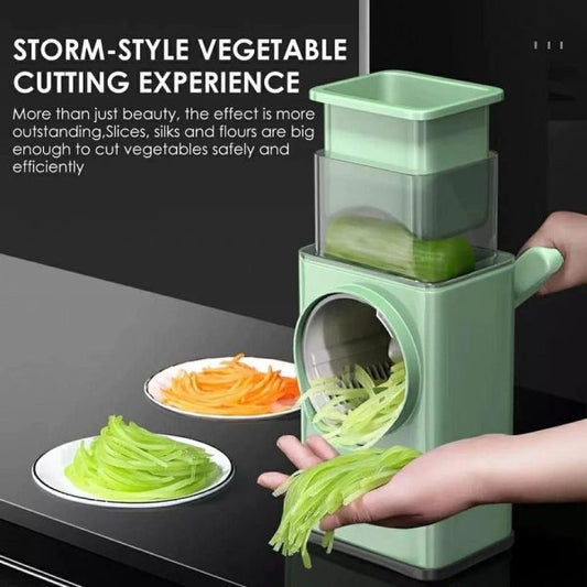 Multifunctional Rotary Vegetable Cutter, Cheese Grater
