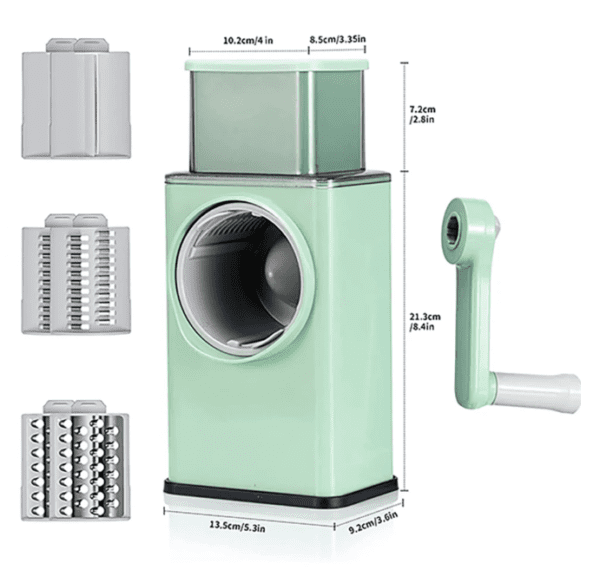 Multifunctional Rotary Vegetable Cutter, Cheese Grater