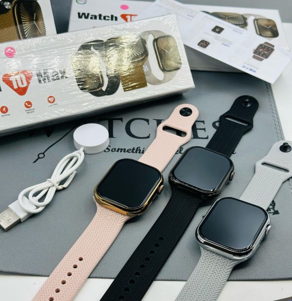 Watch 10 Max Smartwatch – Series 10 with Stainless Steel Body & HD Edge Display