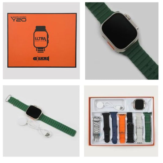 Y20 Ultra Sports Smartwatch – 8 Straps